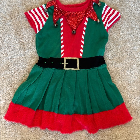 Women’s Christmas elf sweater dress - Picture 2 of 3